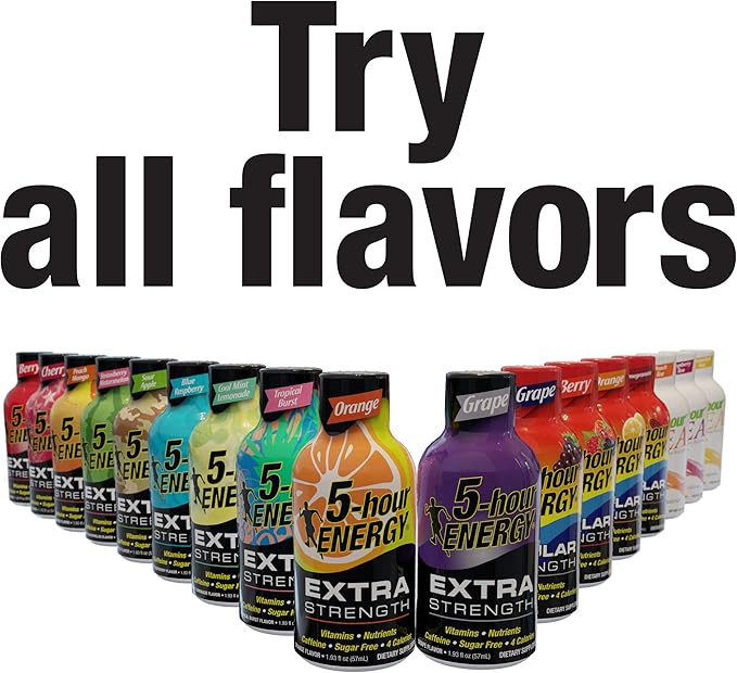 Living Essentials 5 Hour Energy Supplements Berry 12 Count