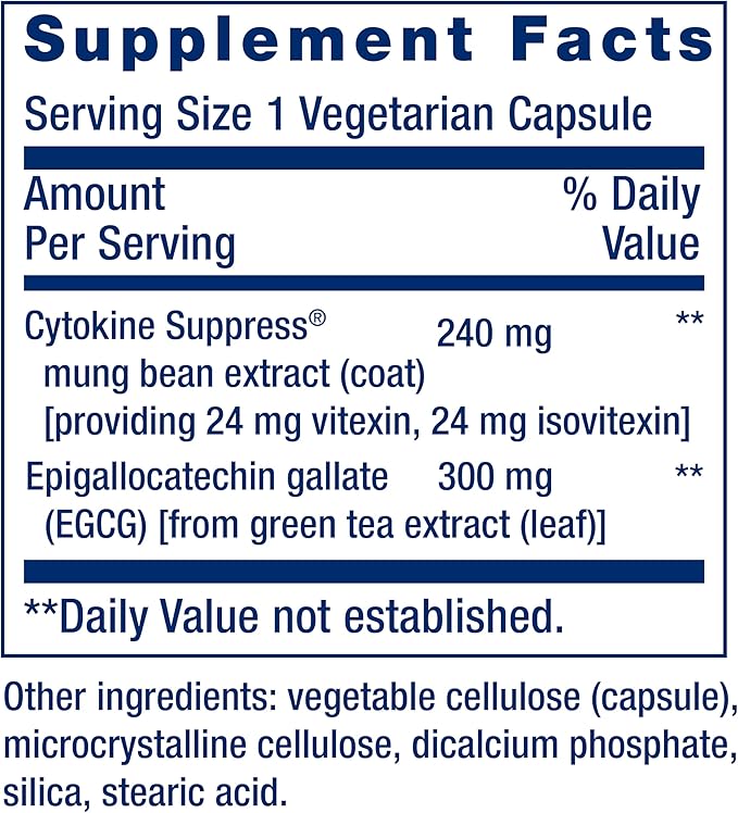Life Extension Cytokine Suppress with EGCG 30 Count