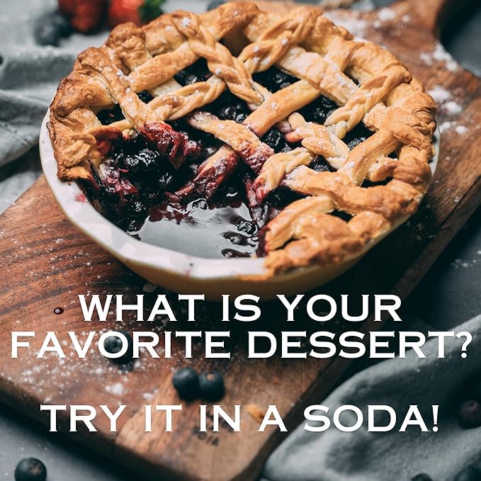 Generic Melba's Fixins Soda | 6 Pack of Unique Pie Flavored Soda Pop with Real Cane Sugar | 12 oz Glass Bottles in a Mixed 6 Pack Sampler with Crazy Soda Pop Bottle Opener
