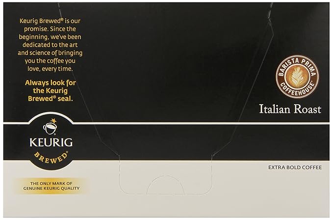 Barista Prima Coffeehouse Coffee Keurig K-Cups Italian Roast 72 Count