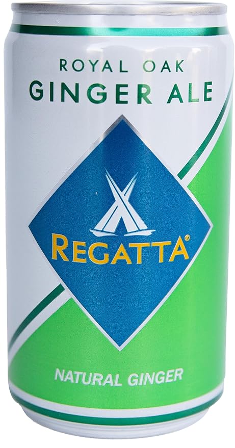 Royal Oak Ginger Ale by Regatta Case of 24 Sleek Mini Cans 7.5oz Each Premium Soda and Cocktail Mixer
