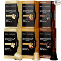 Bestpresso Coffee for Nespresso Original Machine 120 Aluminum pods Certified Genuine Espresso Variety Pack CaramelVanilla and Chocolate