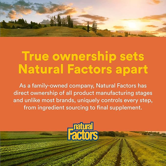 Natural Factors Total Body Collagen Bioactive Peptides Powder for Healthy Skin Hair &amp Joints Orange