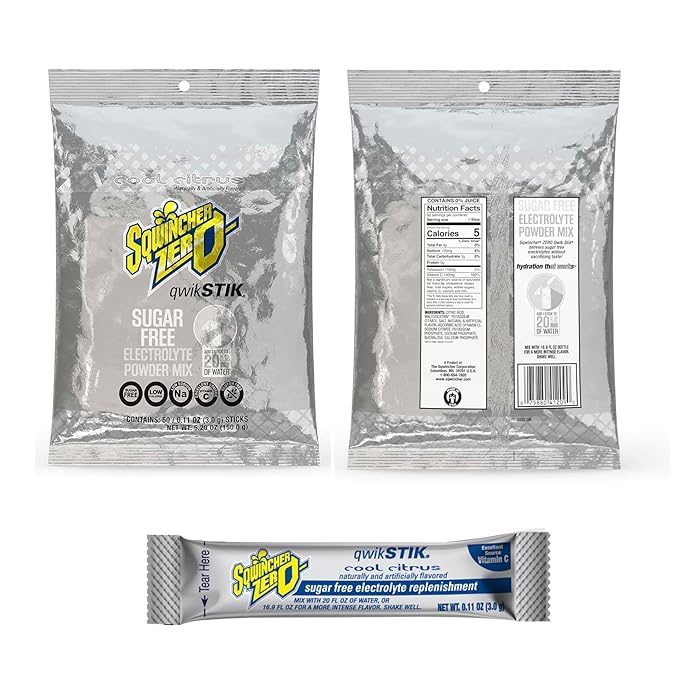 Qwik Stiks Sugar-Free Electrolyte Powdered Beverage Mix - Citrus Pack - (500 stiks)