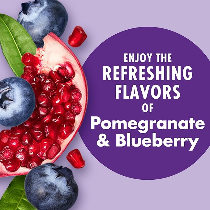 V8 +ENERGY Pomegranate Blueberry Energy Drink | 8 fl oz Can | Pack of 48