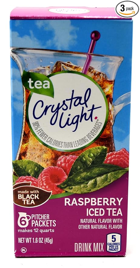 Crystal Light Pitcher Packets Raspberry Iced Tea 1.6 OZ