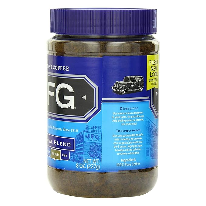 JFG Special Blend Instant Coffee 8oz Jar (Pack of 6)