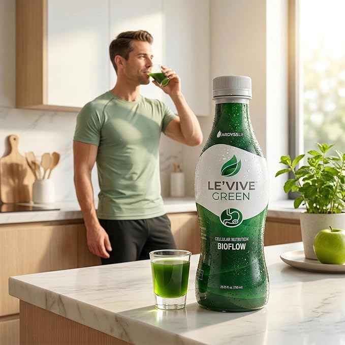 Ardyss Le’Vive Green Life Aloe Vera Juice 25.37 Fl Oz – Aloe Drink with Milk Thistle Extract Light &amp Refreshing Taste