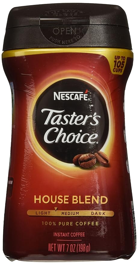 Nescafe Taster's Choice Instant House Blend Coffee 7 Ounce Canister