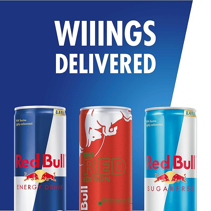 Red Bull Energy Drink Variety Pack Red Bull Sugarfree and Red Edition and Energy Drinks 8.4 Fl Oz 12 Cans (Pack of 2)