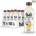Bai Antioxidant Infused Water Beverage Puna Coconut Pineapple with Vitamin C and No Artificial Sweeteners 18 Fluid Ounce Bottle 12 Pack