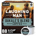 Laughing Man Dukale's Blend Keurig Recyclable K-Cup Coffee Pods Medium Roast Arabica Coffee for Keurig Makers 88 Count (4 Packs of 22)