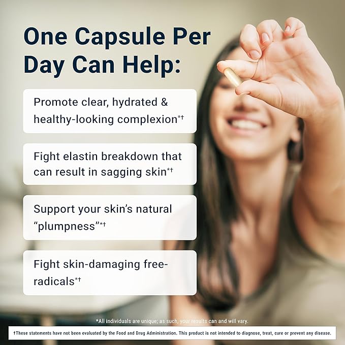 ACTIVATEDYOU Essential Skin Food Advanced Skincare Collagen Elastin Support Supplement for Aging Skin Helps Improve Appearance of Face Texture Sagging w/Dermaval Vitamin C Lysine (30 Capsules)