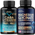 NUTRAHARMONY GABA L-Theanine &amp Magnesium Glycinate with Glycine Capsules