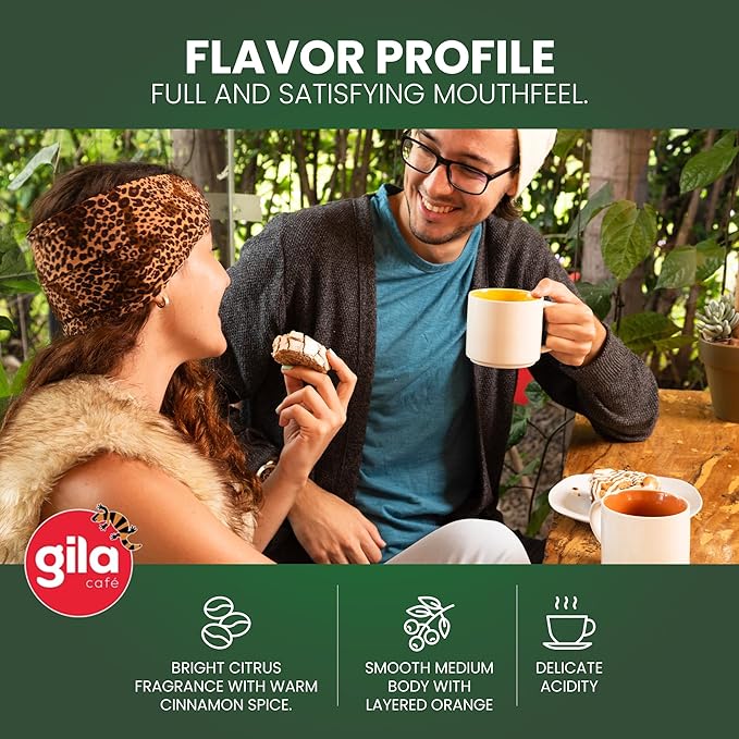 gila café Ground Coffee Medium Roast DECAF 900g 31.7oz (1-Pack) - 100% Mexican Arabica Bean Coffee Grounds - Made with Coffeeberry - Cinnamon and Orange Notes