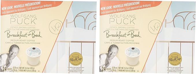 Wolfgang Puck Breakfast in Bed Coffee Single Serve Cups for Keurig 48 Count