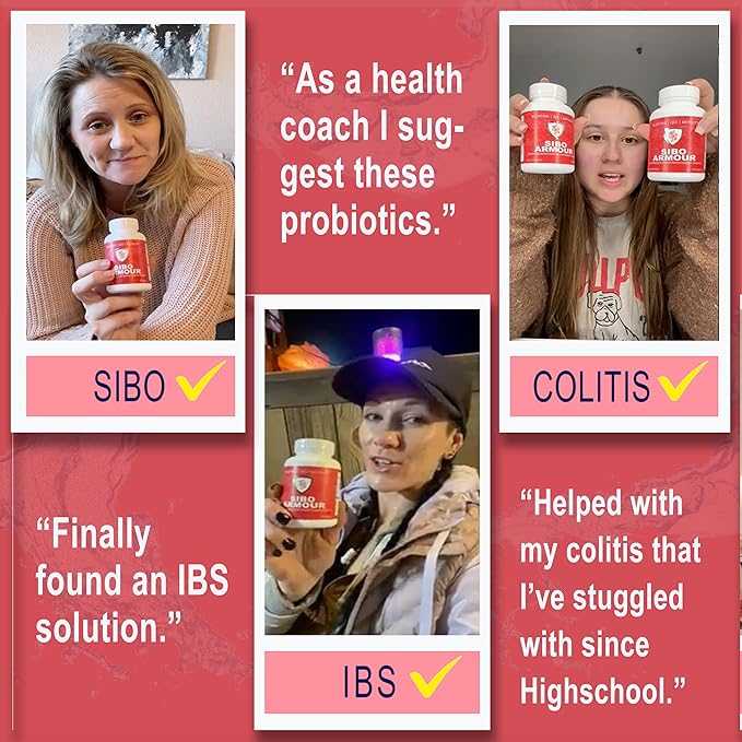 SIBO | IBS Relief (Clinical Grade Treatment) Bloating Diarrhea Leaky Gut Gas | Delayed Release Peppermint | Supplement Effective On Irritable Bowel Syndrome &amp Small Intestine Bacteria Overgrowt