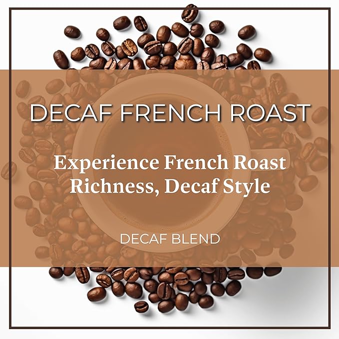 San Diego Coffee DECAF French Roast Dark Roast Whole Bean Coffee 16-Ounce Bags (Pack of 2) Café en grano tostado descafeinado