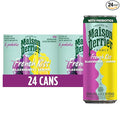 Maison Perrier French Kiss Sweetened Sparkling Juice Beverage Blackberry &amp Lemon Flavors With Real Fruit Juices 24Pk