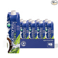Blue Monkey Organic Coconut Water - 100% Pure Coconut Water from Vietnam - No Sugar Added - USDA Organic Non-GMO Kosher Halal Shelf Stable - Refreshing Hydration Drink - 33.8oz (1L) 12-Pack