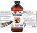 Absolute Acai Juice Concentrate - Made from Organic Acai Berries from CAOH® (1-16 oz Bottle)
