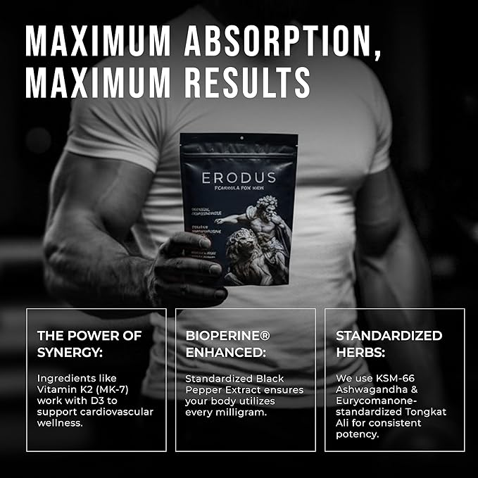 Formula for Men - Advanced Testosterone Support Powder - Energy &amp Gym Supplement for Men - Supports Healthy Testosterone Levels &amp Physical Performance - with Ashwagandha (30 Day Supply)