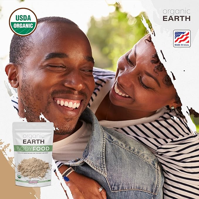 Organic Earth Irish Sea Moss Powder 8oz - Wildcrafted Sea Moss Organic with Bladderwrack &amp Burdock Root Powder - Thyroid Digestion Support &amp Healthy Skin - USDA Certified Organic