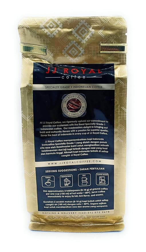 JJ Royal Aceh Gayo Arabica (Ground Coffee) 200 Gram
