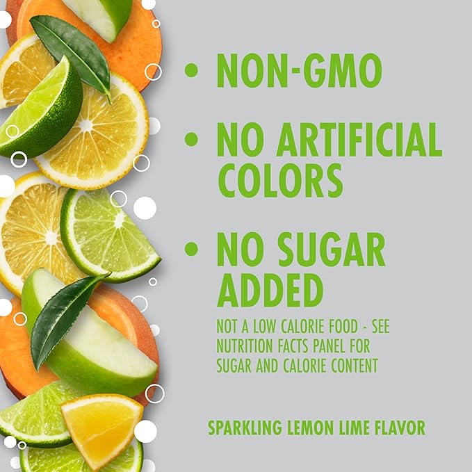 V8 +Energy Sparkling Lemon Lime Juice Energy Drink 11.5 fl oz Can (Pack of 16)
