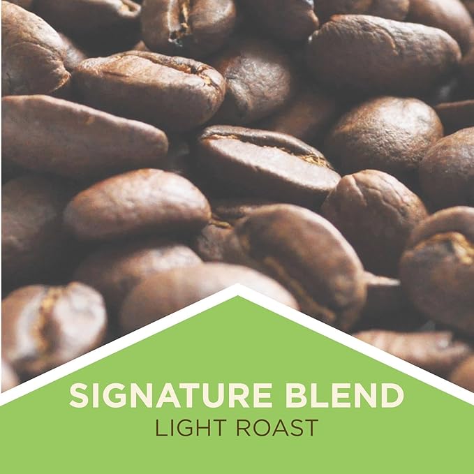 Tiny Footprint Coffee - Light Roast Signature Blend | Carbon Negative | USDA Organic | 16 oz. Whole Bean Coffee (Pack of 2)