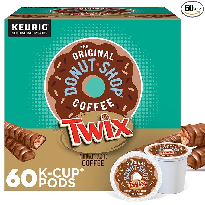 The Original Donut Shop TWIX Coffee Keurig Single Serve K-Cup Pods 60 Count (6 Packs of 10)