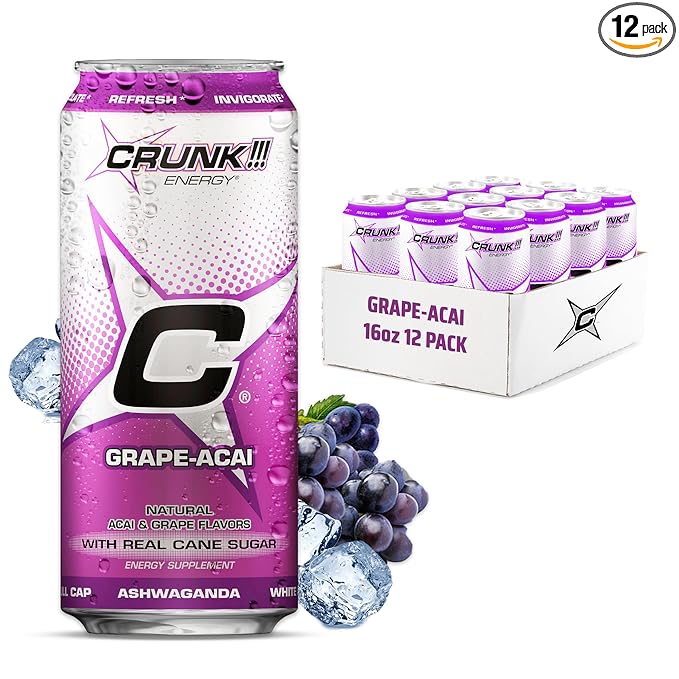CRUNK!!! Energy Grape-Acai 16oz 12pack
