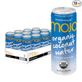 MOJO Organic Coconut Water | Hydration &amp Sports | Electrolytes 1043 mg | Vitamin B &amp C | Super Hydration for Skin &amp Body | 11.1 Oz (Pack Of 12)
