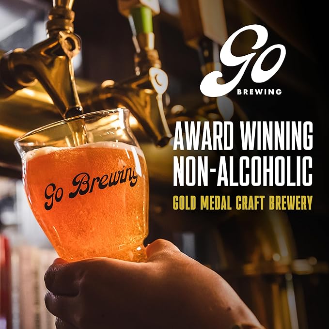 Go Brewing - New School Sour Berry - Non-Alcoholic Craft Beer - Small Batch Low-Calorie Brew - Blueberry and Strawberry Flavor Profile - Bold &amp Smooth Finish - Ideal for Any Occasion (12 Oz 12 C