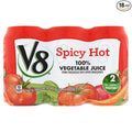 V8 Spicy Hot 100% Vegetable Juice 11.5oz (Pack of 18)