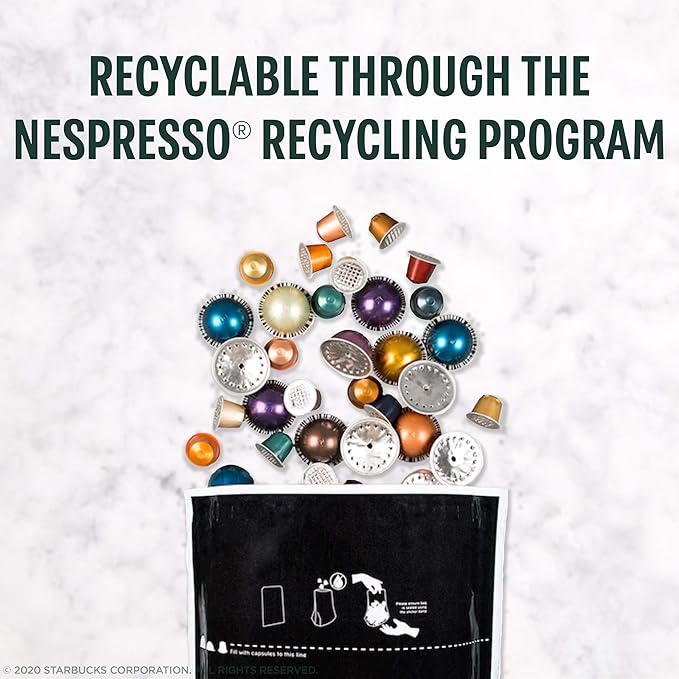 Starbucks by Nespresso Vertuo Caffè Verona Dark Roast Coffee 32-count Coffee Pods Brews 7.8 oz.