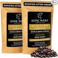 Lunar Eclipse Espresso - 2-Pack - Freshly Roasted After Your Order – Specialty Grade Low Acid Artisanal Dark Roast Whole Bean Coffee No Bitterness Ethically Sourced - Pack of 2 (12 Ounces Each)