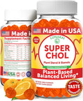 Lunakai USA Made Super Chol Gummies – 1200mg Plant Sterols &amp Stanols for Natural Cholesterol Support – Daily Phytosterol Supplement for Adults 60ct
