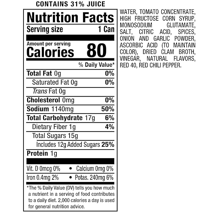 Clamato Original Tomato Cocktail 11.5 fl oz can (Pack of 24) Flavored With Tomato Juice &amp Spices Perfect Mixer for the Authentic Michelada Bloody Mary Drinks and Seafood Cocktail