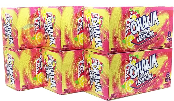 Ohana! raspberry lemonade non-carbonated caffeine free 12-fluid ounce cans 8-pack in box (1)