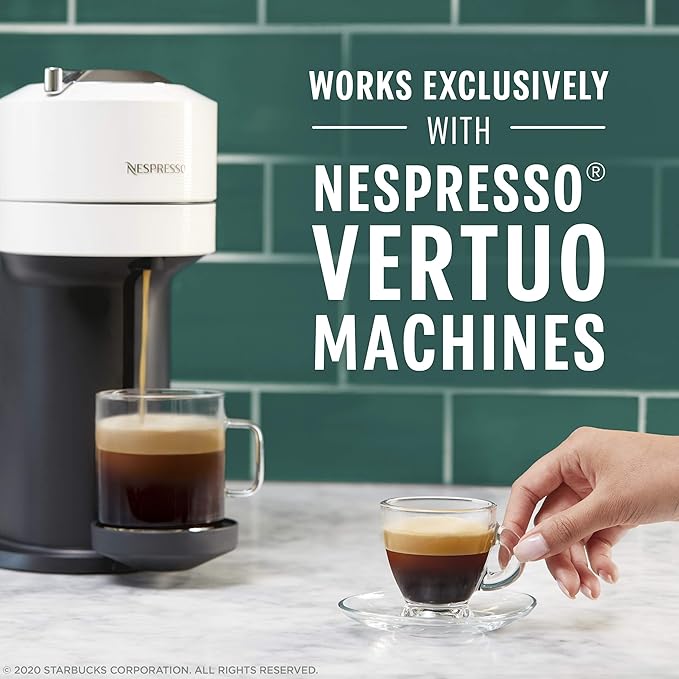 Starbucks by Nespresso Vertuo Caffè Verona Dark Roast Coffee 32-count Coffee Pods Brews 7.8 oz.