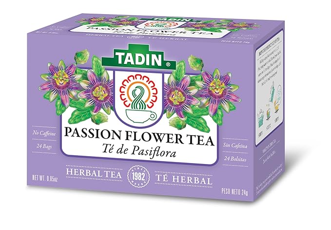 Tadin Tea Pasiflora (Passion Flower) Tea 24-Count Tea Bags (Pack of 12)