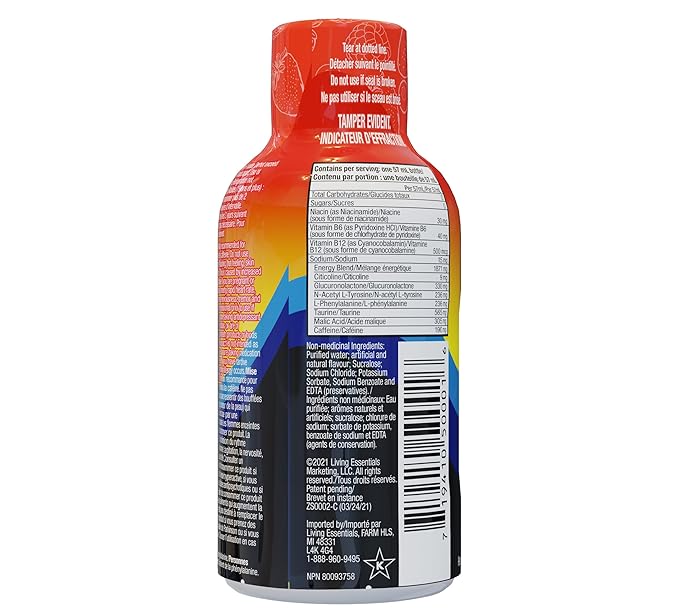 Marjack 500181 Five Hour Energy Drink 2 Oz 12/Pk Berry Flavored