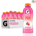 Gatorade Fit Electrolyte Beverage Healthy Real Hydration Watermelon Strawberry 16.9.oz Bottles (12 Pack)