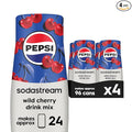 SodaStream Pepsi Wild Cherry Drink Mix (440ml Pack of 4)