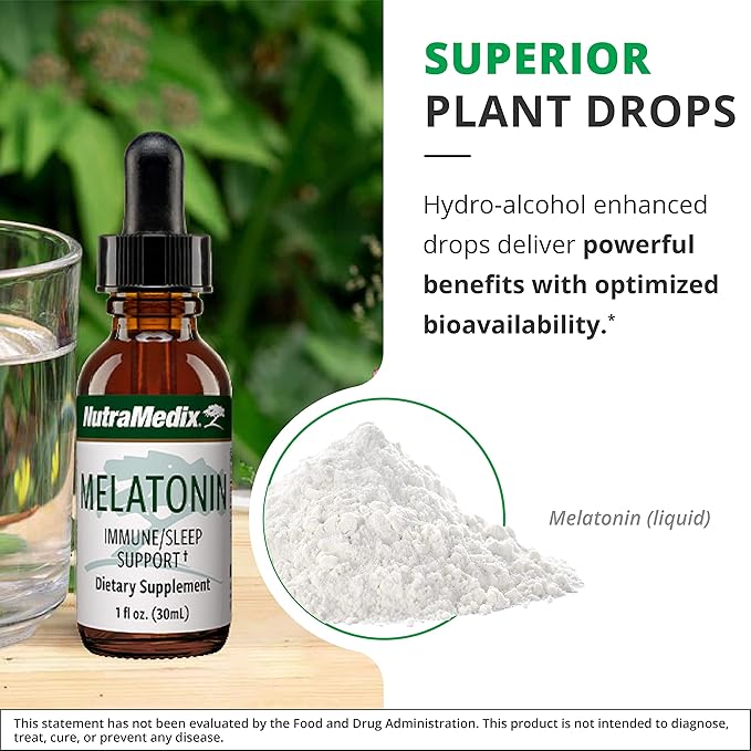 NutraMedix Sleep Bundle - Includes Liquid Melatonin Drops for Sleep and RelaxMedix (Samento Cat's Claw with Valerian) to Promote Sense of Calm and Sleep - 2-Piece Tincture Set