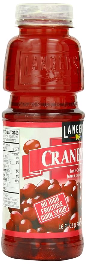 Langers Cranberry Juice Cocktail 15.2 Fl Oz (Pack of 12)