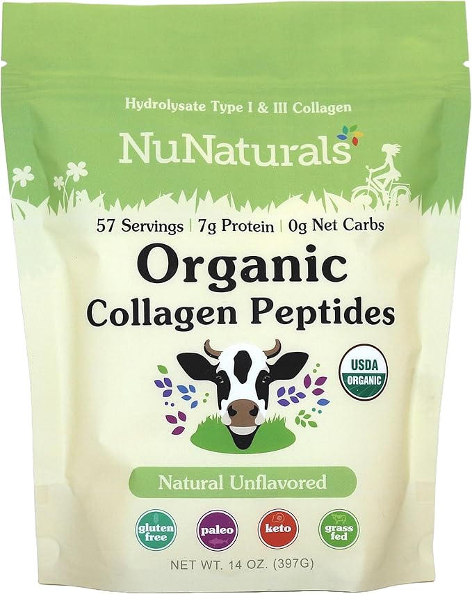 Nunaturals Organic Collagen Peptides 14 oz