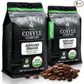 The Bean Organic Coffee Company African Blend Medium Roast Whole Bean Coffee 16-Ounce Bags (Pack of 2)