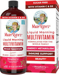 MARYRUTH'S Liquid Morning Multivitamin for Women Men &amp Kids | Vitamin A C D E B6 B12 Biotin Zinc | Beauty | Vegan | Non-GMO | Gluten Free | 32 Servings